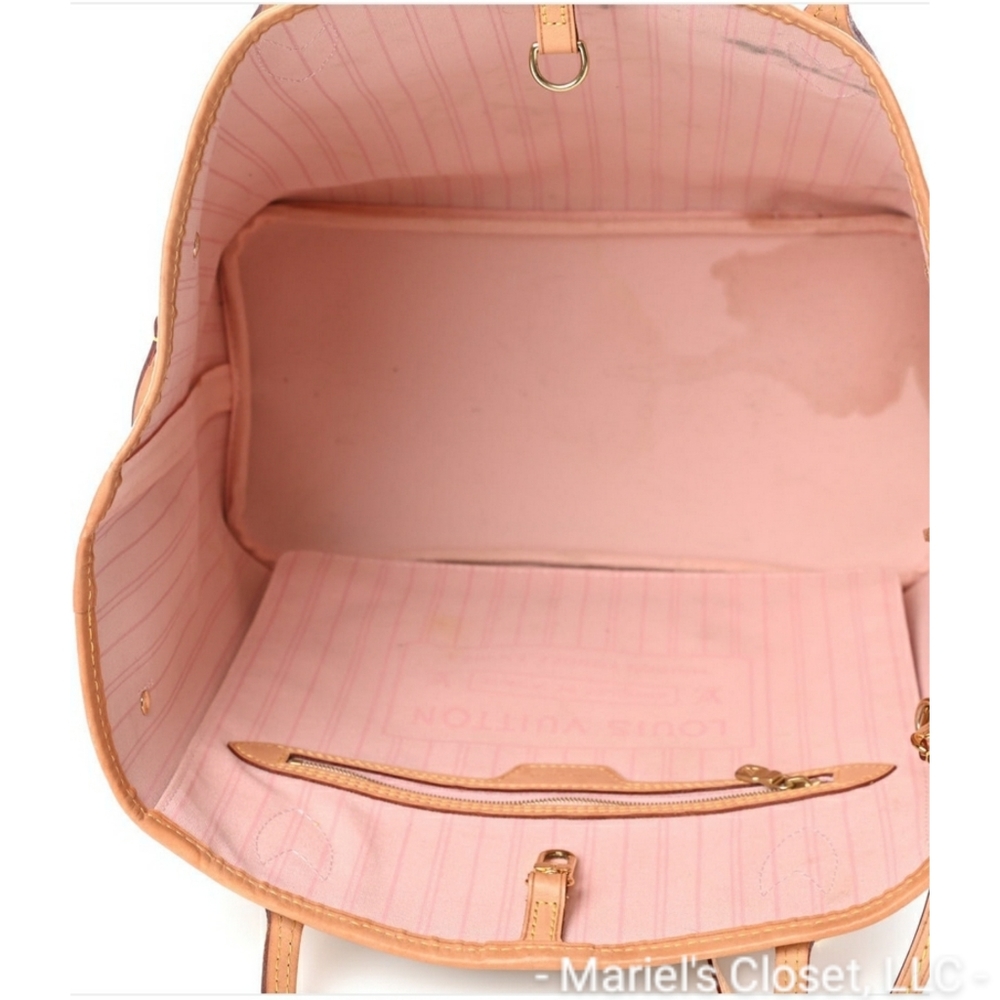 Louis Vuitton Damier Azur Canvas Tote with Natural Vachetta Trim - Picture 5 of 11